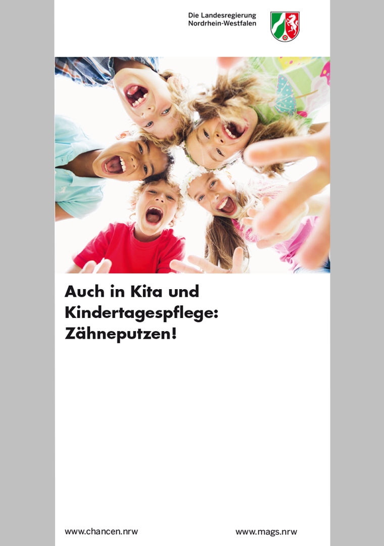 Auch in Kita und Kindertagespflege: Zähneputzen!