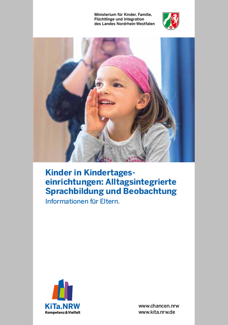 Elternflyer "Alltagsintegrierte Sprachbildung"